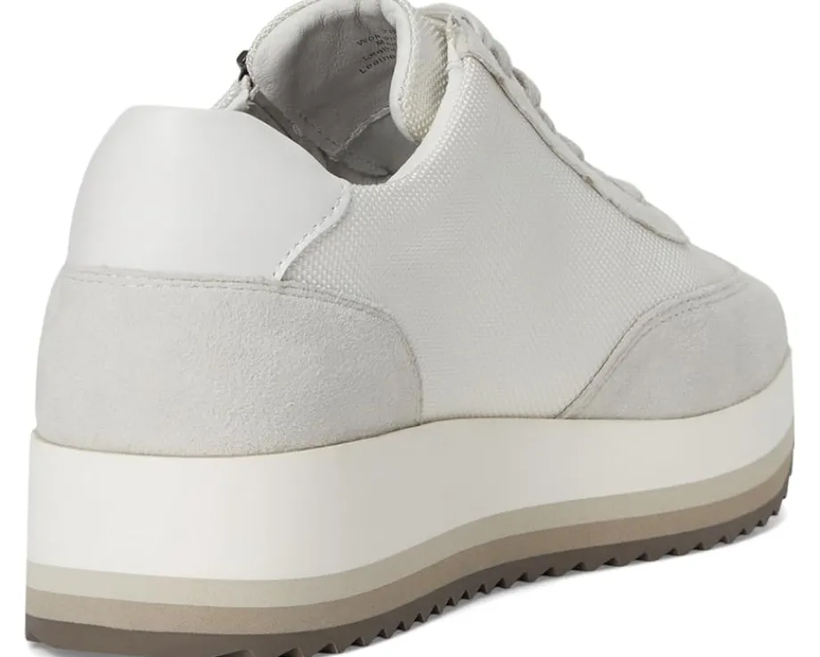 Johnston & Murphy Gracie Side-Zip White Nylon Suede