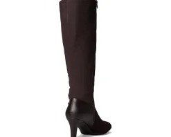 LifeStride Gracie Wide Calf High Heeled Tall Boots Dark Chocolate Wide Calf Discount