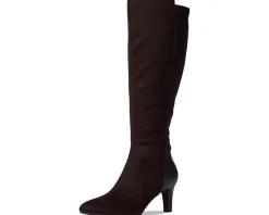 LifeStride Gracie Wide Calf High Heeled Tall Boots Dark Chocolate Wide Calf Discount