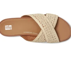 Women FitFlop Gracie Woven Cross Slides