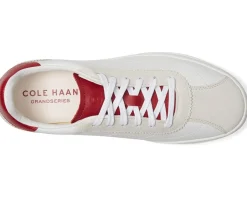 Cole Haan Grand Crosscourt Brynn Sneakers White/Silver Birchsuede/Rio Red/White Online