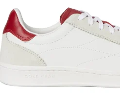 Cole Haan Grand Crosscourt Brynn Sneakers White/Silver Birchsuede/Rio Red/White Online