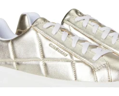 Cole Haan Grand Crosscourt Daily Sneaker Soft Gold Quilted Leather/White Sale