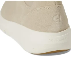 Cole Haan Grand Raelyn Chelsea Waterproof Boots Light Sesame Suede/Ivory Waterproof