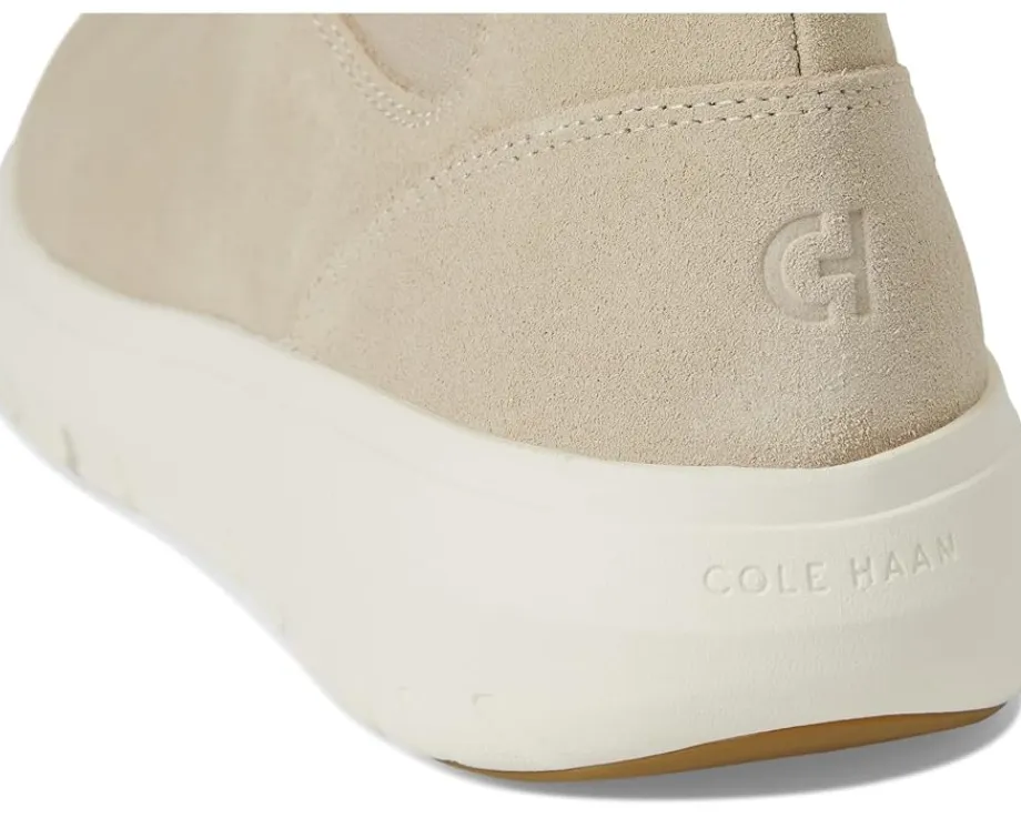 Cole Haan Grand Raelyn Chelsea Waterproof Boots Light Sesame Suede/Ivory Waterproof