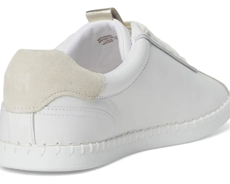 Cole Haan Grandpro Acelia Sneakers White/Silver Birsuede/Gold/White Outlet
