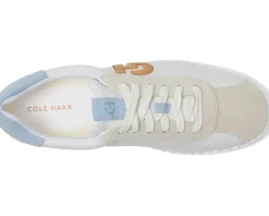 Cole Haan Grandpro Acelia Sneakers White/Silver Birsuede/Skyway Suede Discount
