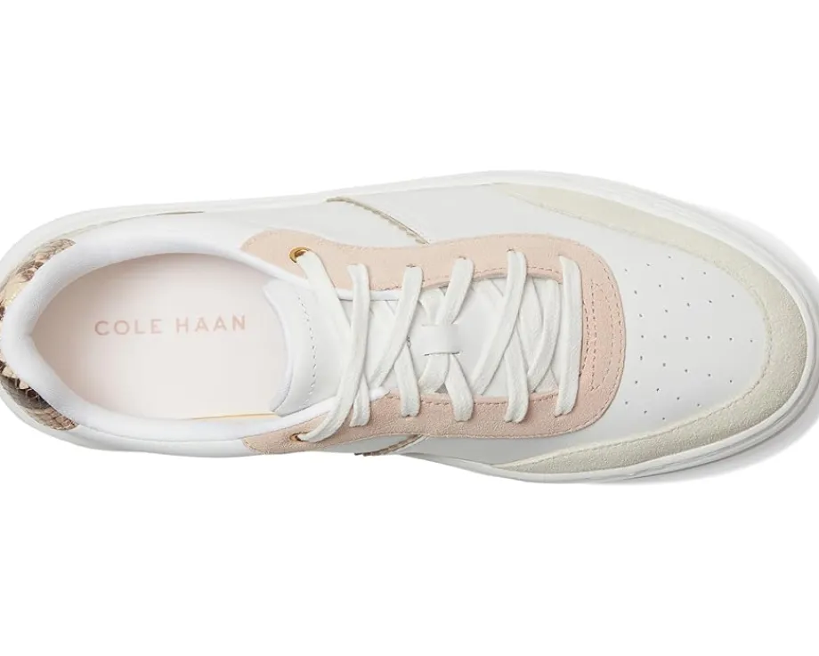 Cole Haan Grandpro Carissa Sneakers White/Silver Birchsuede/Soft Gold