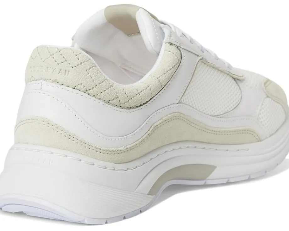 Cole Haan Grandpro Eleeana Runners White Leather/Silver Birchsuede