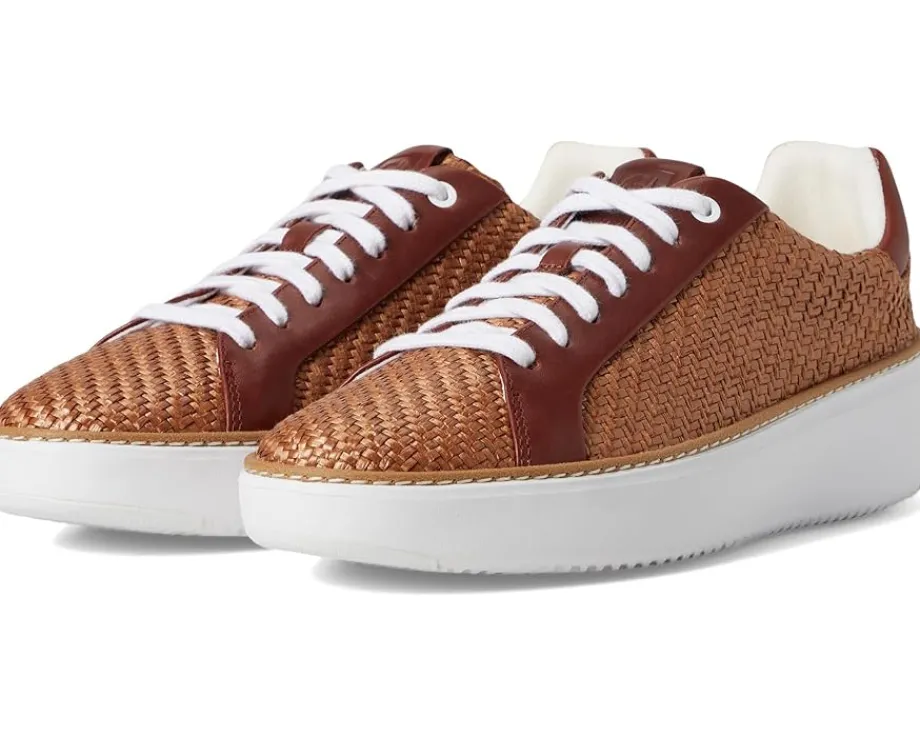 Cole Haan Grandpro Topspin Sneaker Dark Raffia/Dark Cuoio/White Hot