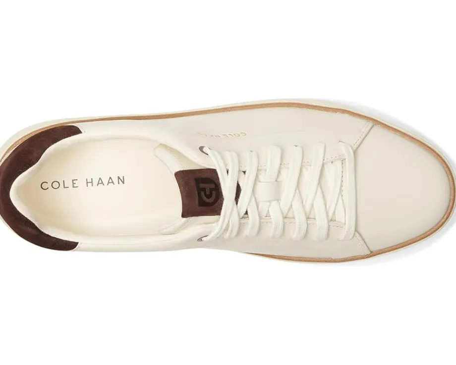 Cole Haan Grandpro Topspin Sneaker Ivory/Dark Chocolate Suede/Ivory Best