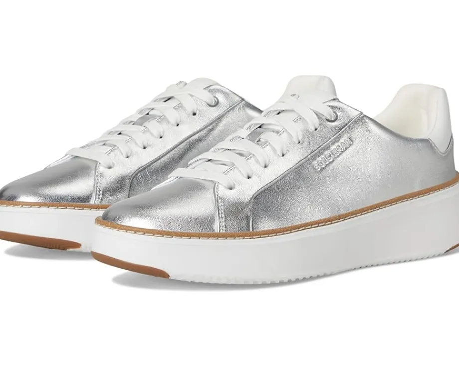 Cole Haan Grandpro Topspin Sneaker Silver Talca/Optic White Clearance