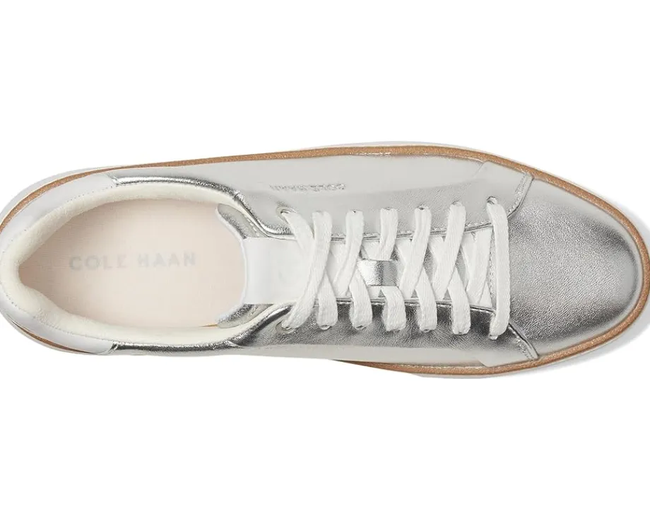 Cole Haan Grandpro Topspin Sneaker Silver Talca/Optic White Clearance