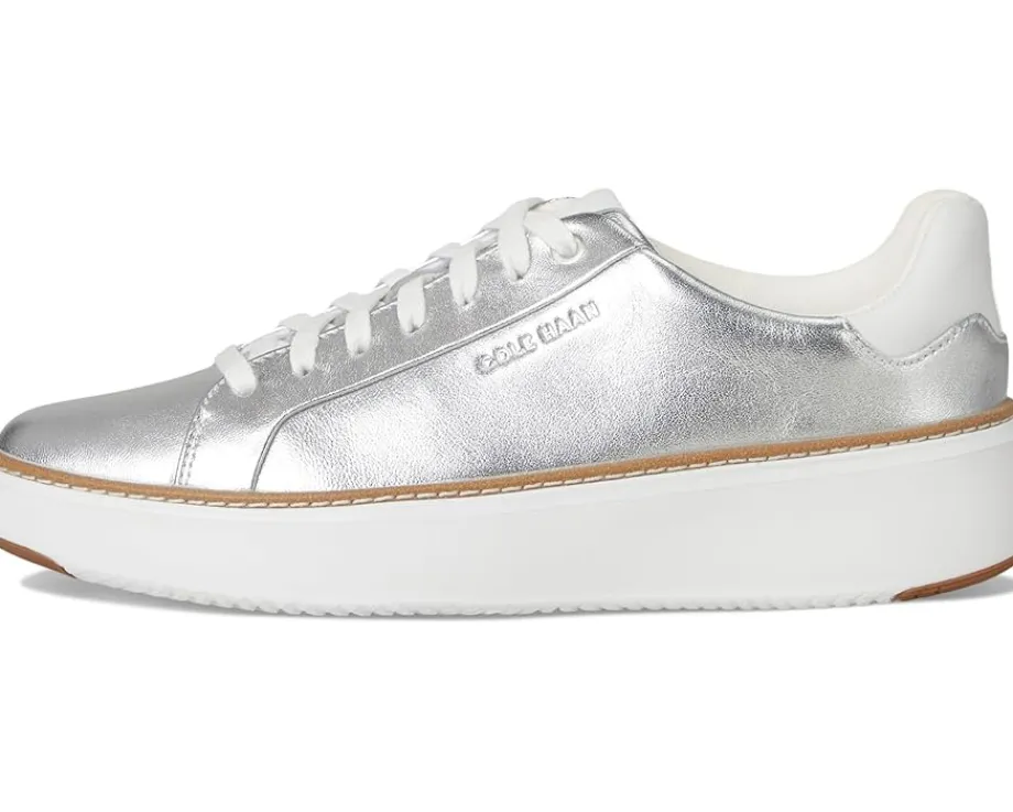 Cole Haan Grandpro Topspin Sneaker Silver Talca/Optic White Clearance