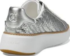 Cole Haan Grandpro Topspin Sneaker Silver Genevieve Weave/Optic White New