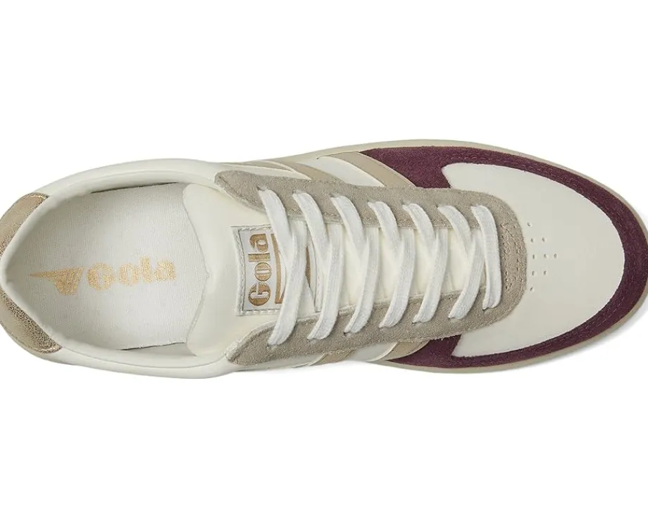 Gola Grandslam Quadrant Off-White/Windsor Wine/Gold/Chalk Pink New