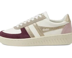 Gola Grandslam Quadrant Off-White/Windsor Wine/Gold/Chalk Pink New