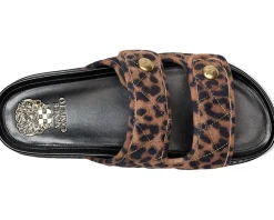 Women Vince Camuto Graysin Quilted Double Band Slide Sandals