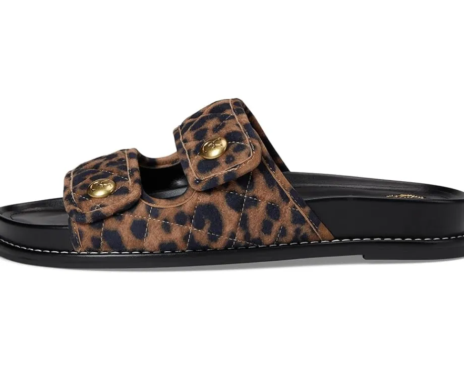 Women Vince Camuto Graysin Quilted Double Band Slide Sandals