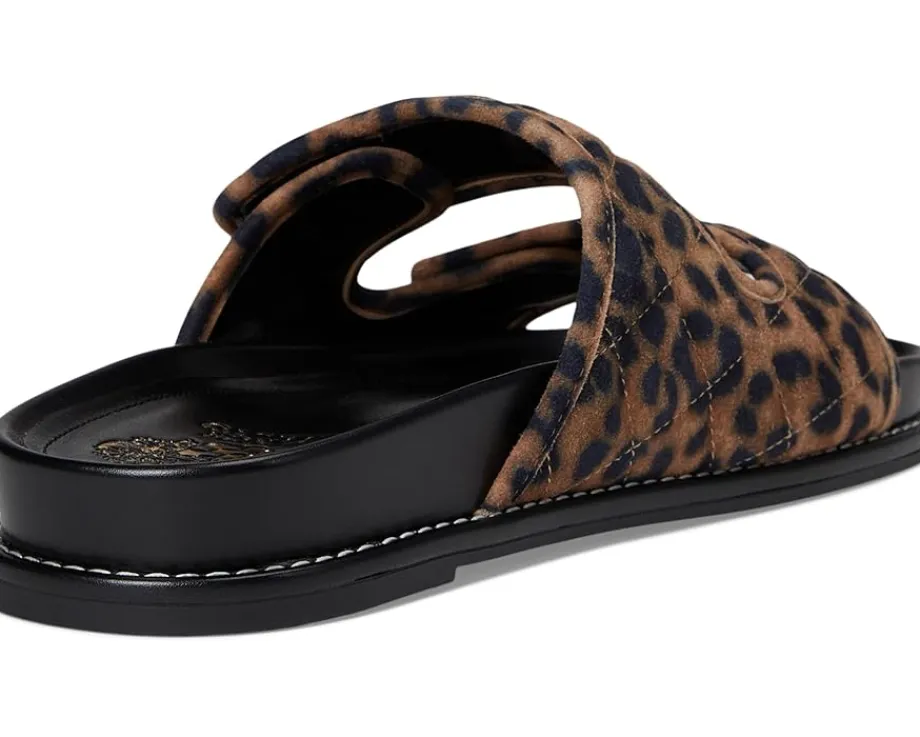 Women Vince Camuto Graysin Quilted Double Band Slide Sandals