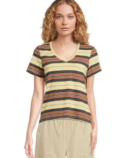 Women Toad&Co Grom V Neck Short Sleeve Shirt