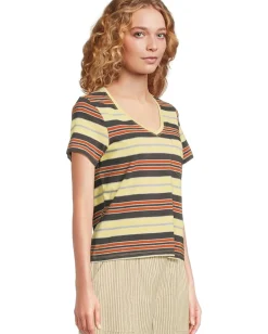 Women Toad&Co Grom V Neck Short Sleeve Shirt