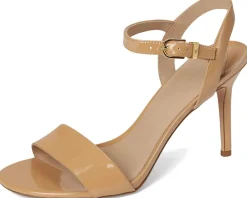 Women Lauren Ralph Lauren Gwen Crinkle Patent Leather Sandals