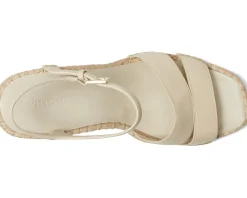 Vince Gwen Espadrille Sandals Moonlight White Leather Sale
