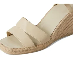 Vince Gwen Espadrille Sandals Moonlight White Leather Sale