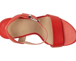 Women Lauren Ralph Lauren Gwen Nappa Leather Sandals