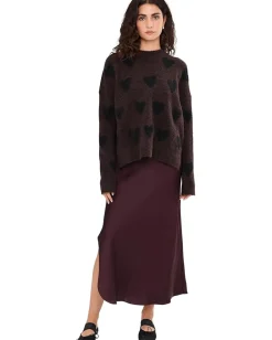 AllSaints Hadley Dress Oxblood Red Discount