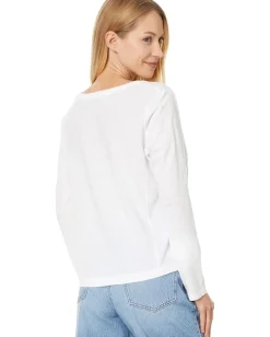 Women Michael Stars Hailie Rib Mixed Tee