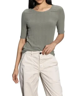 Sanctuary Half Sleeve Femme Crew Tee Dark Spruce Hot