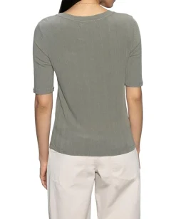 Sanctuary Half Sleeve Femme Crew Tee Dark Spruce Hot