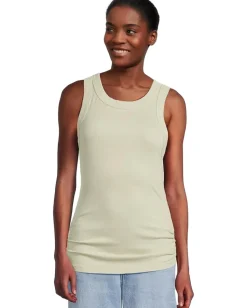 Michael Stars Halley Ruched Side Tank Seacrest New