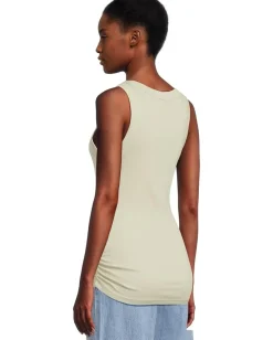 Michael Stars Halley Ruched Side Tank Seacrest New