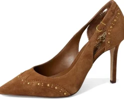Vince Camuto Hally Studded Cut-out Pump Burnt Sugar Best