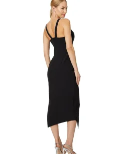 Women BCBGMAXAZRIA Halter Dress with High Slit