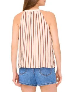 Vince Camuto Halter With Neck Tie Blouse Chilli