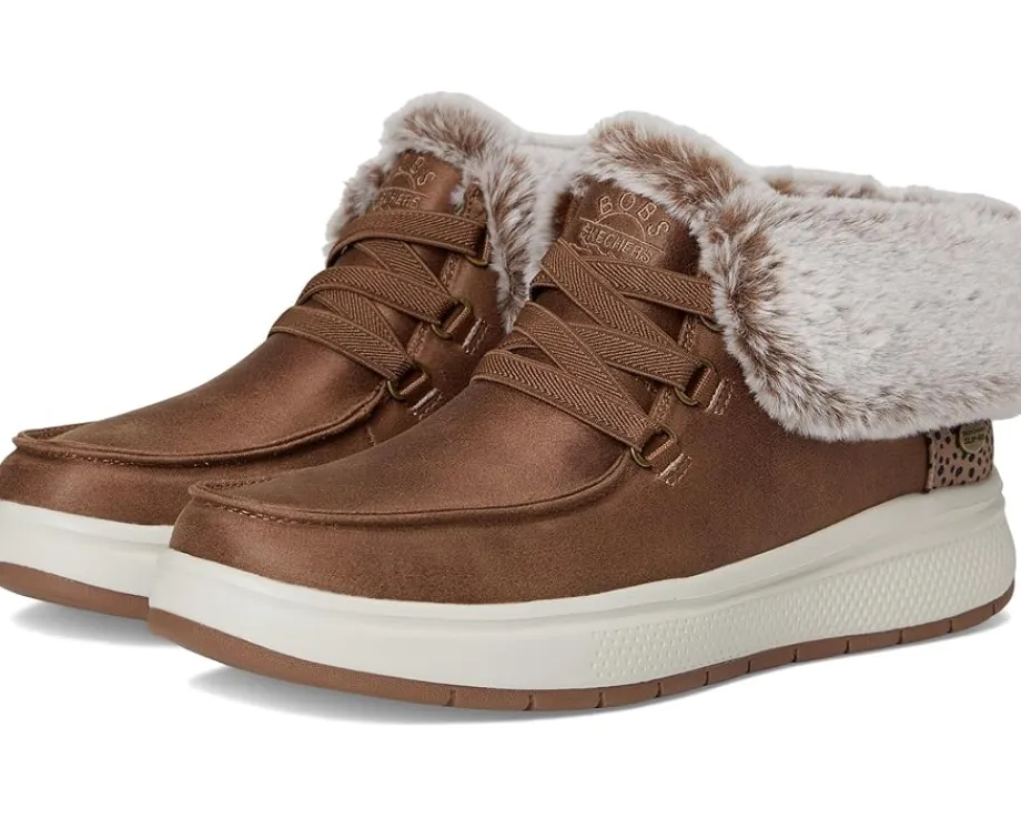 BOBS from SKECHERS Hands Free Slip-ins Skip Cute Wave - Fur Fancies Brown Online