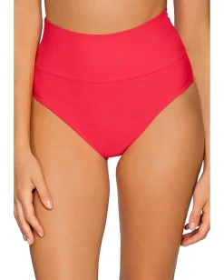 Sunsets Hannah High-Waist Bottoms Geranium Sale