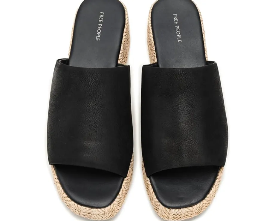 Women Free People Harbor Raffia Flatform
