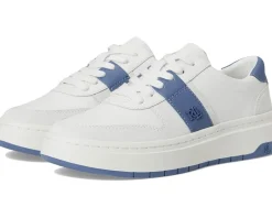 Women Lauren Ralph Lauren Harlie Color-Blocked Leather Sneakers