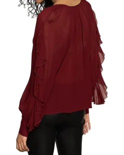 Sanctuary Harmony Blouse Crimson Discount