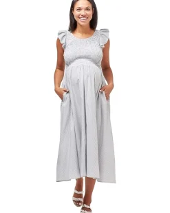 Women NOM Maternity Harper Smocked Maternity Dress