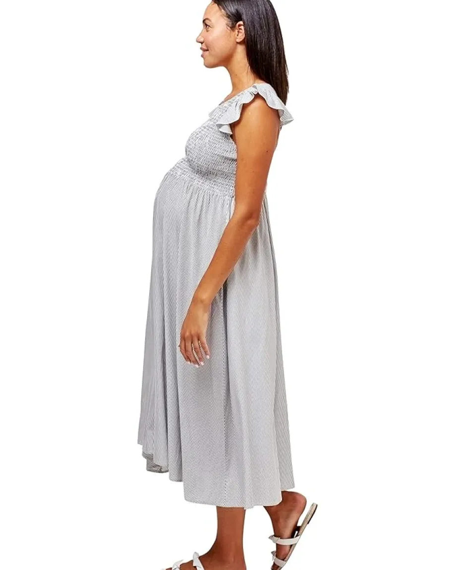 Women NOM Maternity Harper Smocked Maternity Dress