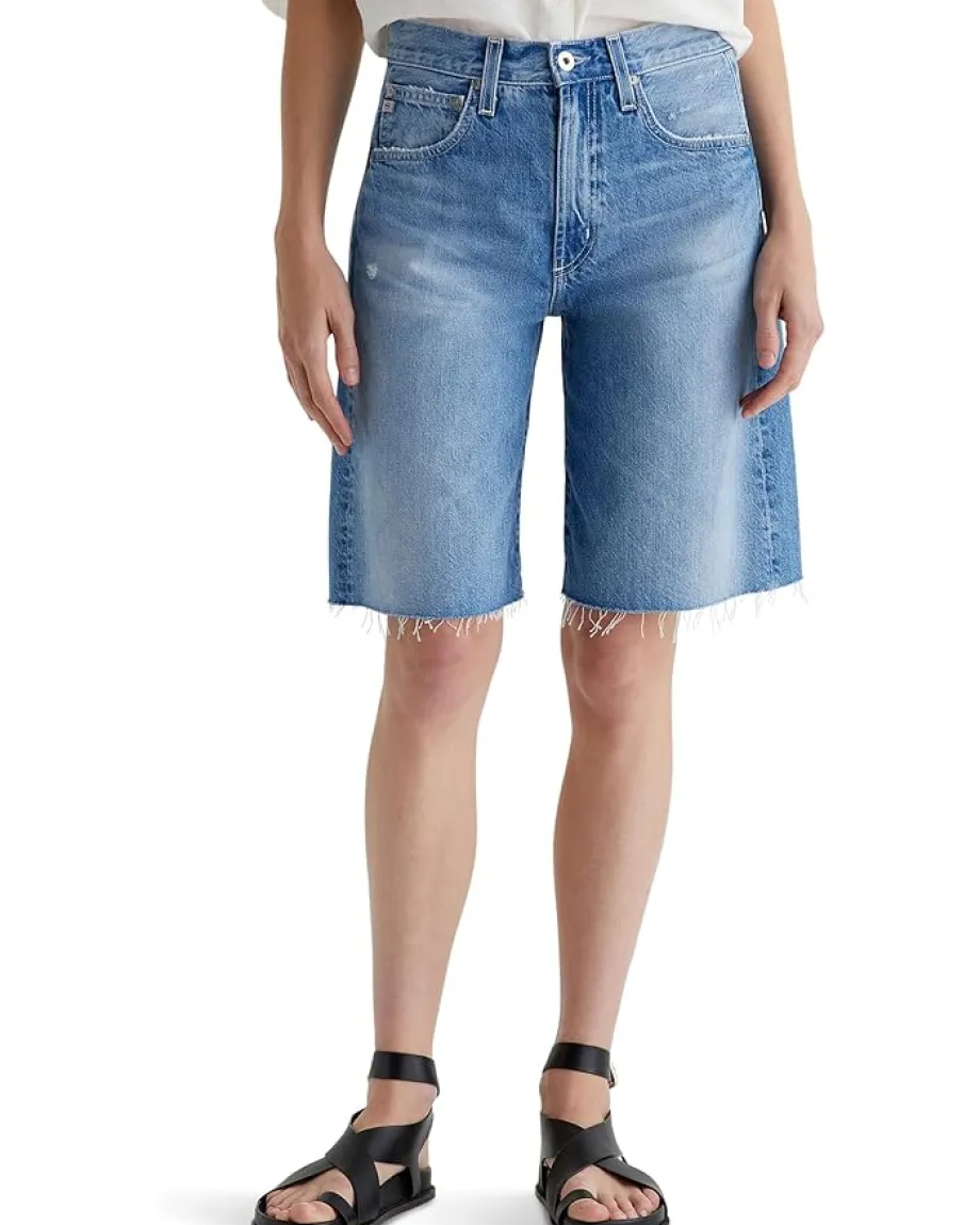 AG Jeans Hattie High Rise Barrel Shorts 17 Years Divergent Hot