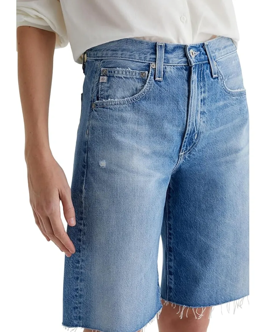 AG Jeans Hattie High Rise Barrel Shorts 17 Years Divergent Hot