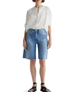 AG Jeans Hattie High Rise Barrel Shorts 17 Years Divergent Hot