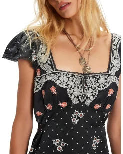 Free People Haven Midi Black Combo Hot